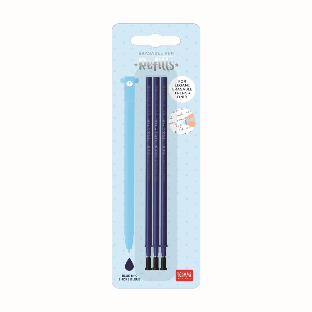 Set 3 recargas Legami Erasable Pen-Azul