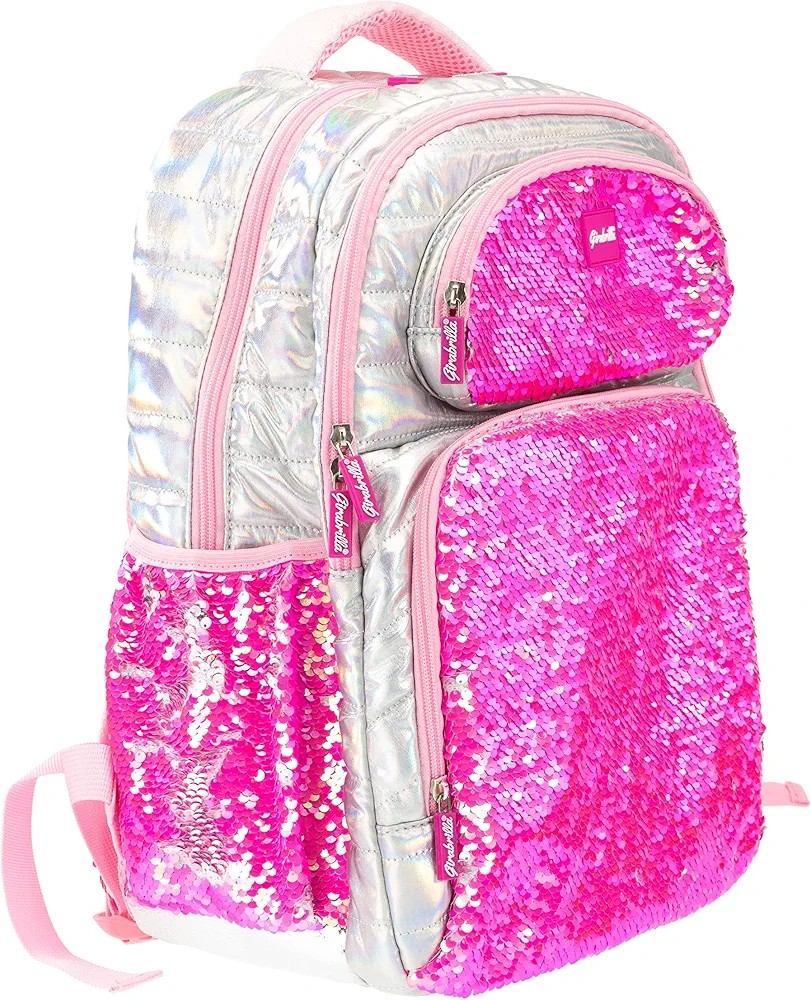 Mochila escolar rosa Fluo Girabrilla