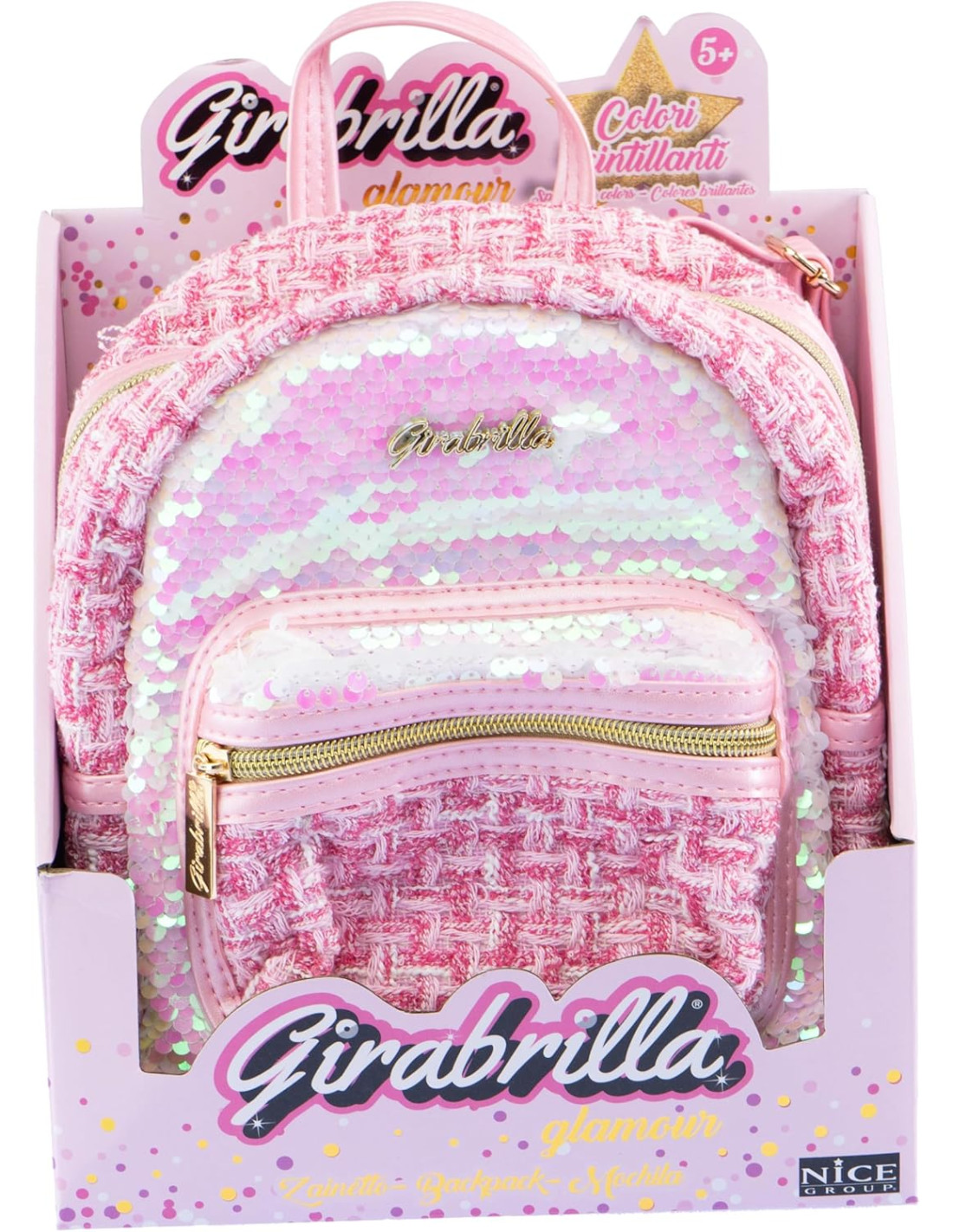   Girabrilha Zaino Tweed Rosa