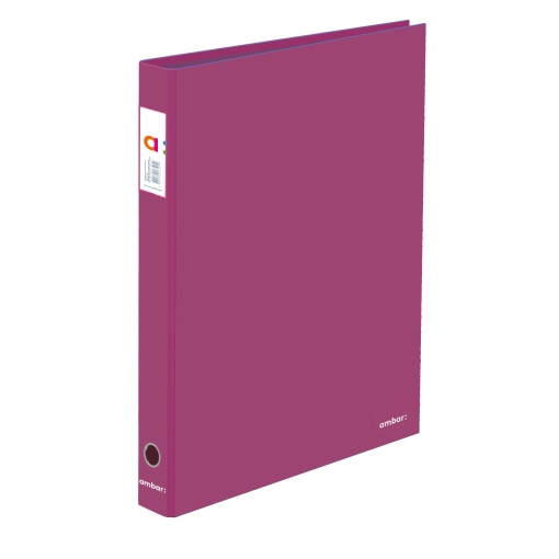 Dossier escolar A4 AMBAR School lombada estreita 2 argolas 