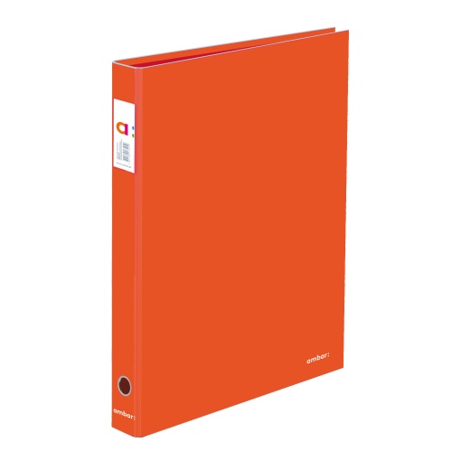 Dossier escolar A4 AMBAR School lombada estreita 2 argolas vermelho claro
