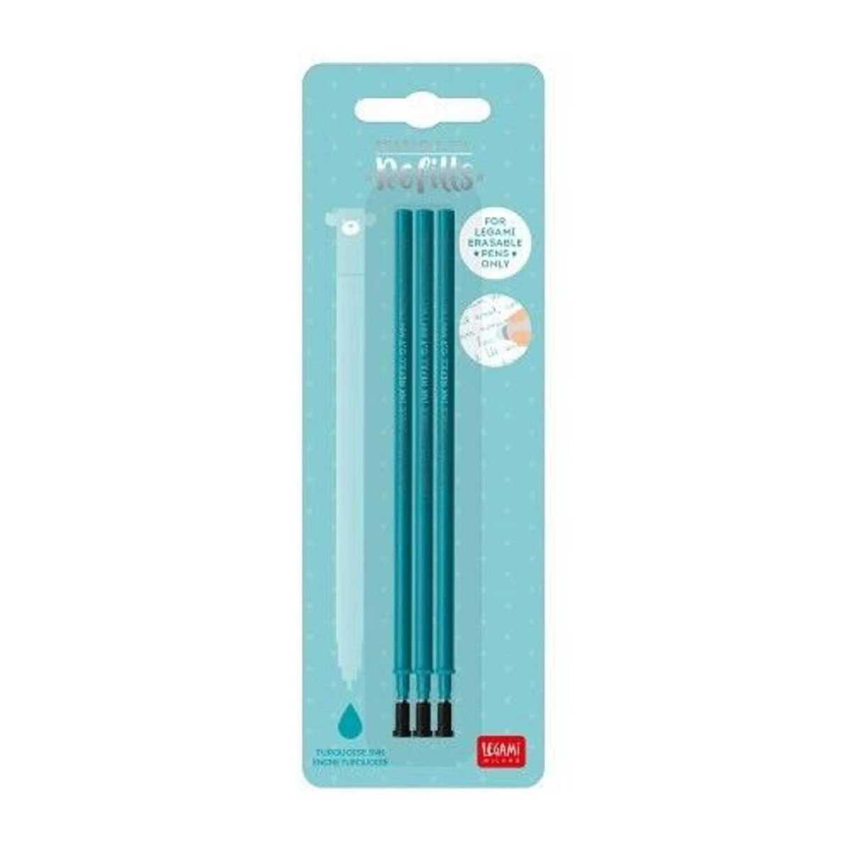 Set 3 recargas Legami Erasable Pen-Turquesa
